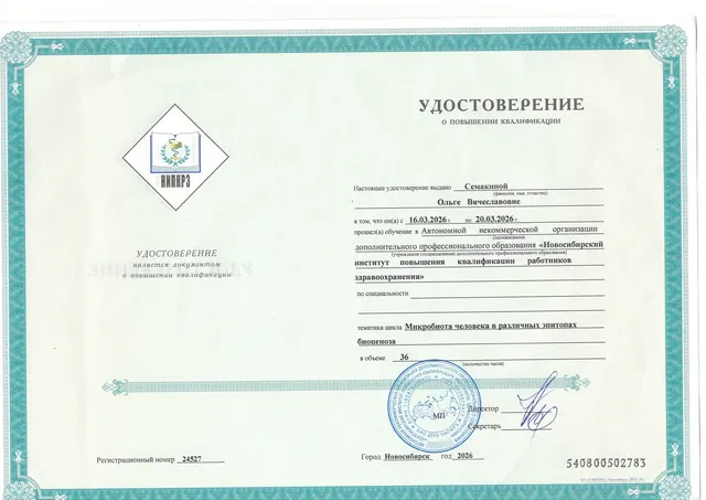 «Микробиота человека»